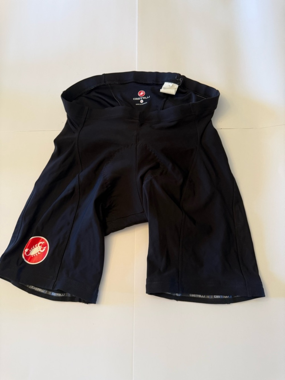 Castelli Men's Black Cycling Shorts - Padded Athletic Bibless Shorts